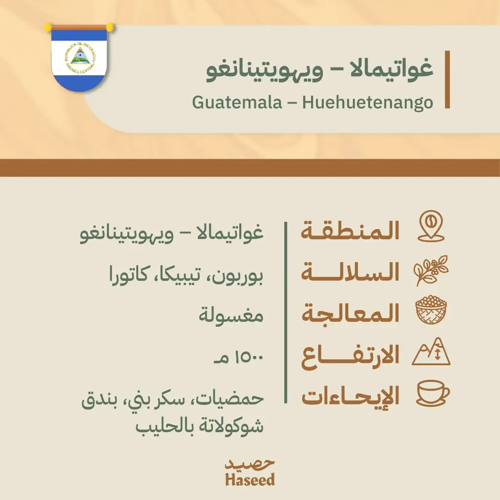 حبوب قهوة محمّصة | غواتيمالا – ويهويتينانغو