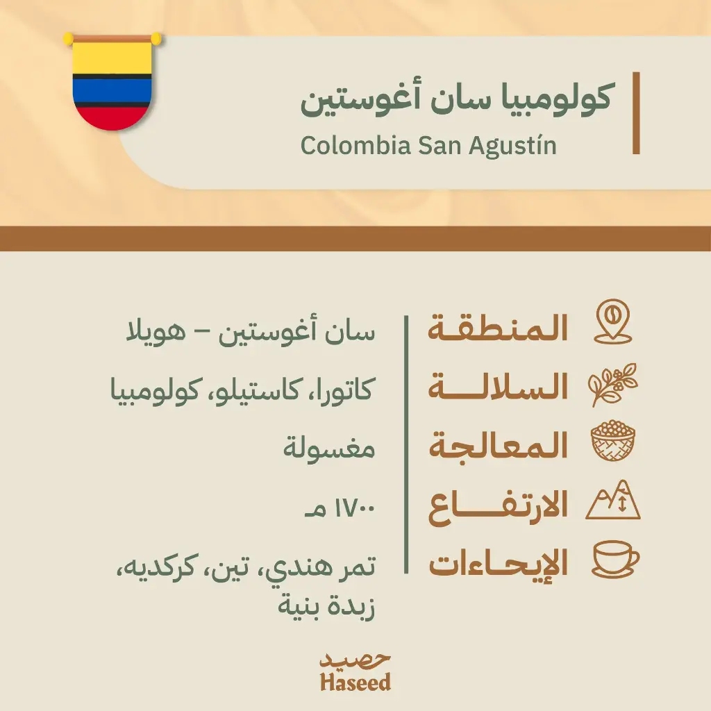 Colombia Huila Washed | كولومبيا هويلا مغسول