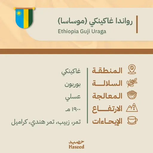 حبوب قهوة محمّصة | رواندا غاكينكي (موساسا)
